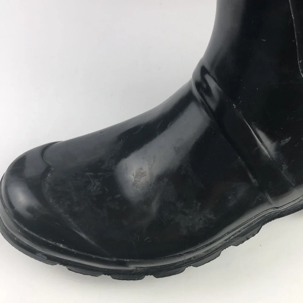 Hunter Original Tall Black Gloss Pull On Rain Boots
